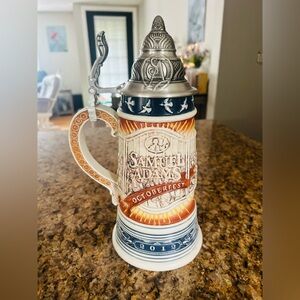 Rare 2012 Samuel Adams Octoberfest Ceramic Stein 12 inches Limited Edition